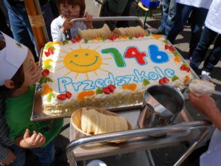 PRZEDSZKOLIADA, tort urodziny - 62 urodziny przedszkola 