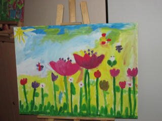 Namalowane tulipany