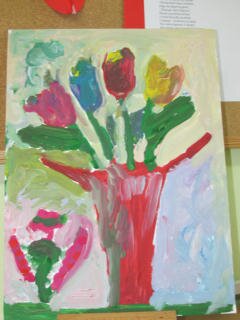 Namalowane tulipany