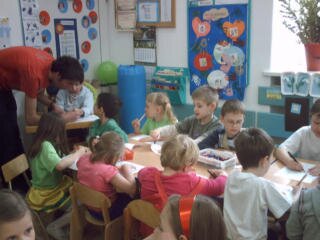 Spotkanie dzieci z dziećmi z Przedszkola Specjalnego 393